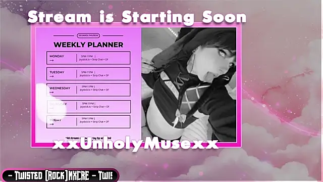 xxunholymusexx online show from July 14, 9:09 pm